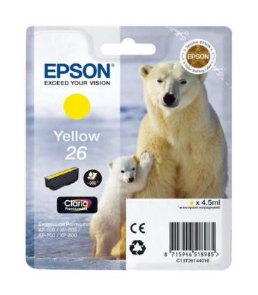Epson T2614 (26) Amarillo Cartucho de Tinta Original - C13T26144012