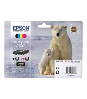 Epson T2636 (26XL) Pack de 4 Cartuchos de Tinta Originales - C13T26364010