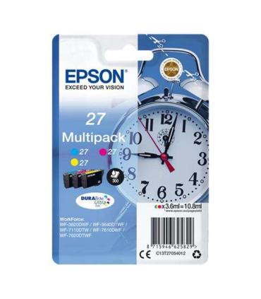 Epson T2705 (27) Pack de 3 Cartuchos de Tinta Originales - C13T27054012