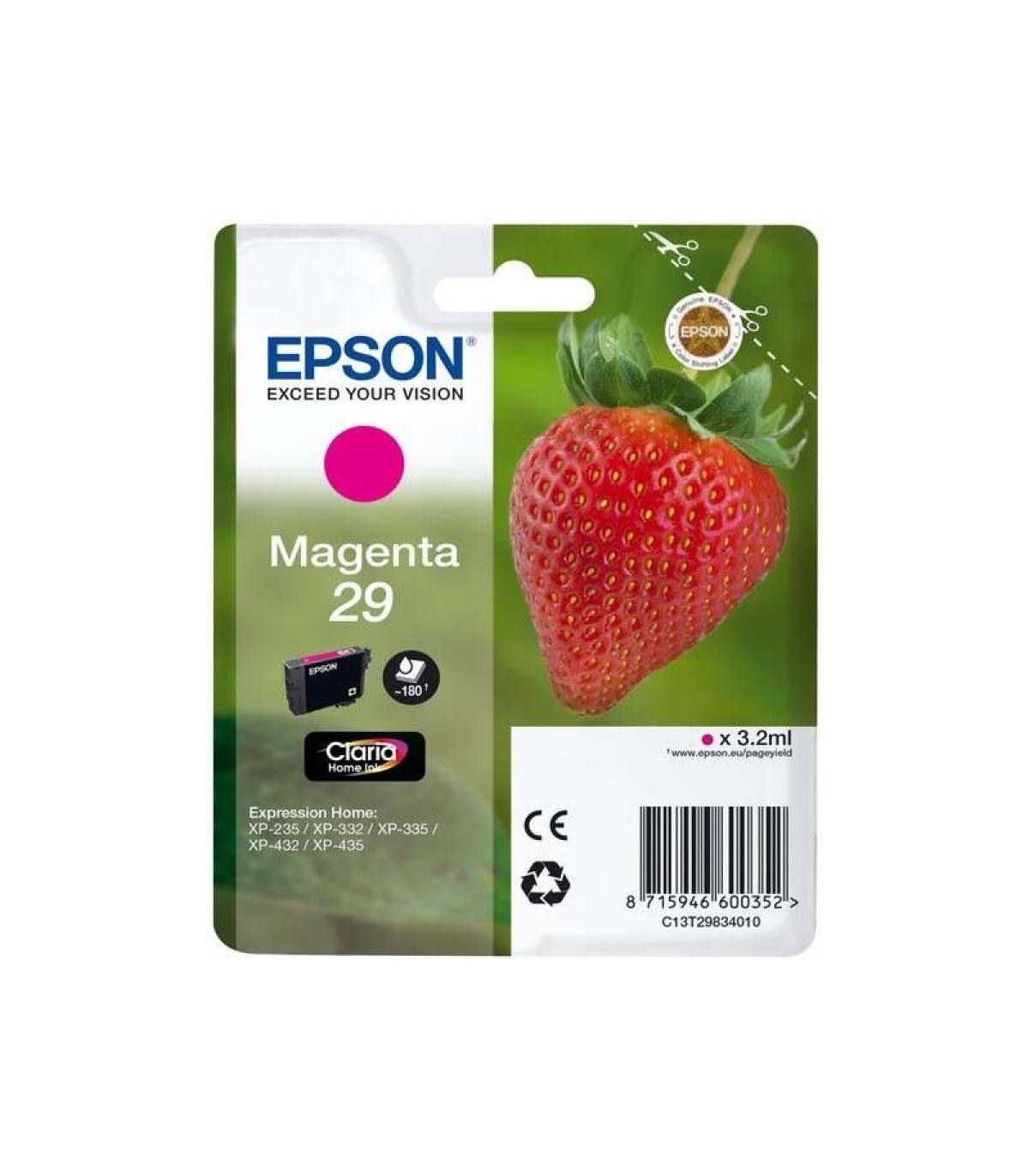 Epson T2983 (29) Magenta Cartucho de Tinta Original - C13T29834012