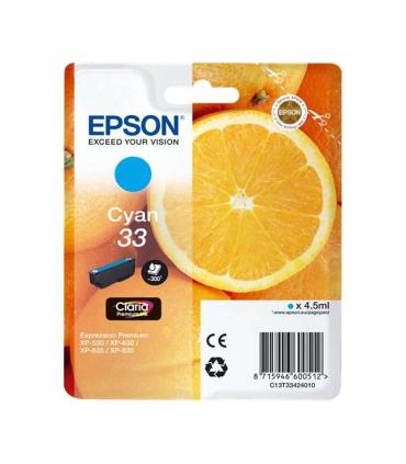 Epson T3342 (33) Cyan Cartucho de Tinta Original - C13T33424012