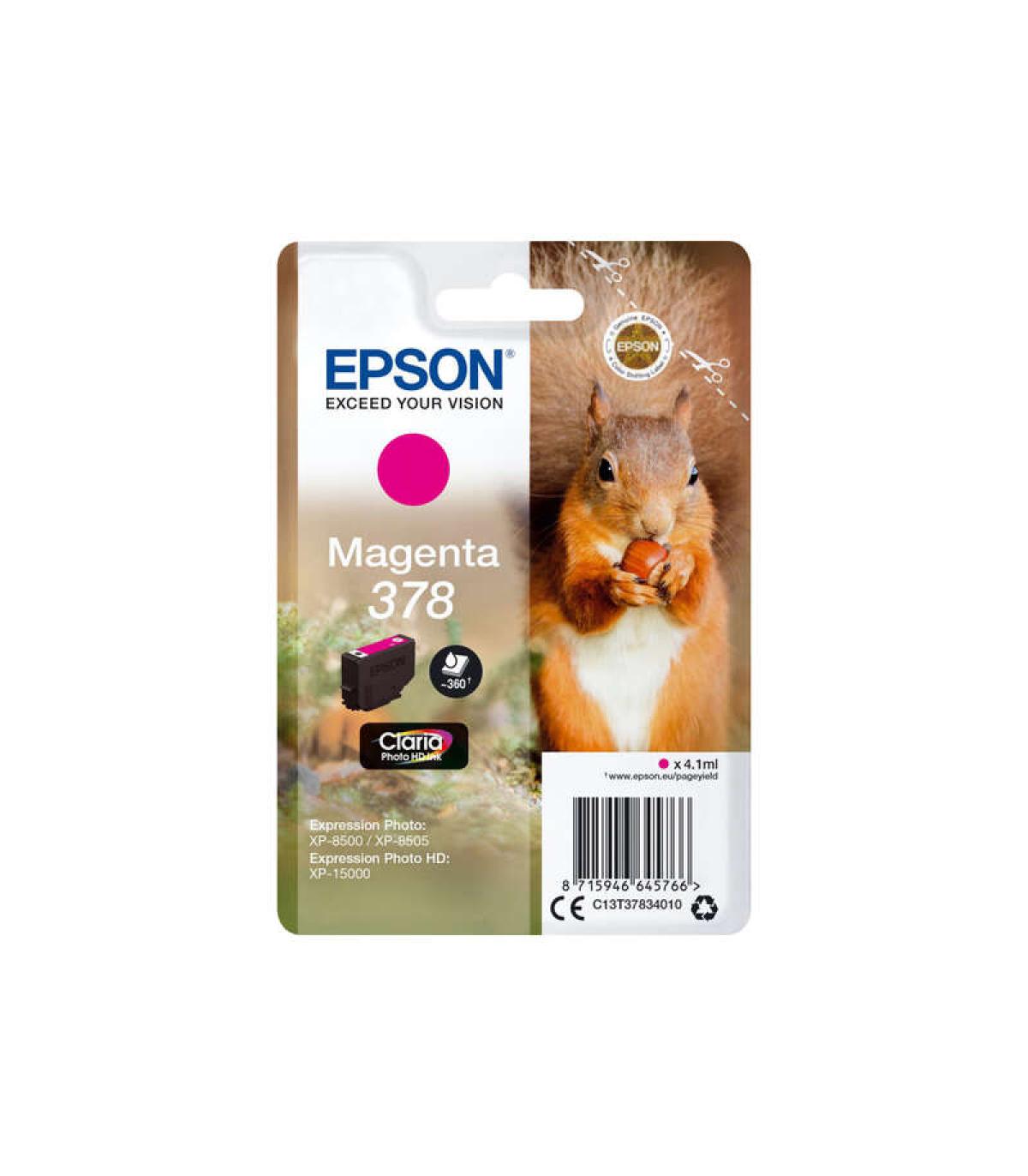 Epson 378 Magenta Cartucho de Tinta Original - C13T37834010