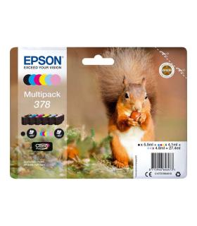 Epson 378 Pack de 6 Cartuchos de Tinta Originales - C13T37884010