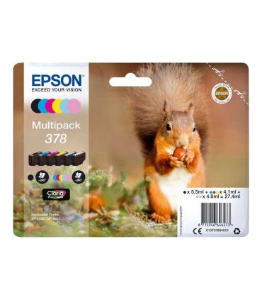 Epson 378 Pack de 6 Cartuchos de Tinta Originales - C13T37884010