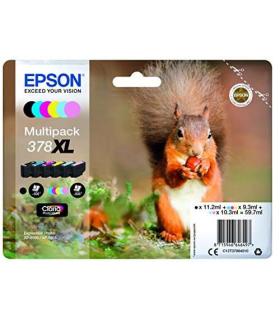 Epson 378XL Pack de 6 Cartuchos de Tinta Originales - C13T37984010