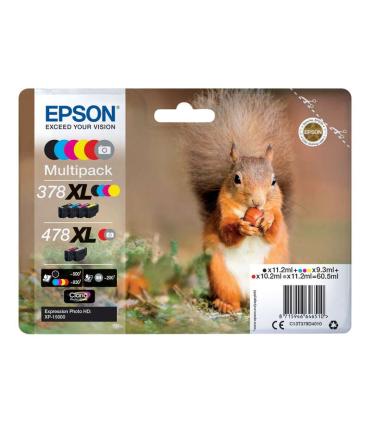Epson 378XL/478XL Pack de 6 Cartuchos de Tinta Originales - C13T379D4010