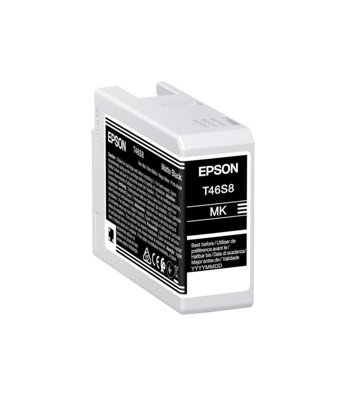 Epson T46S8 Negro Mate Cartucho de Tinta Original - C13T46S800