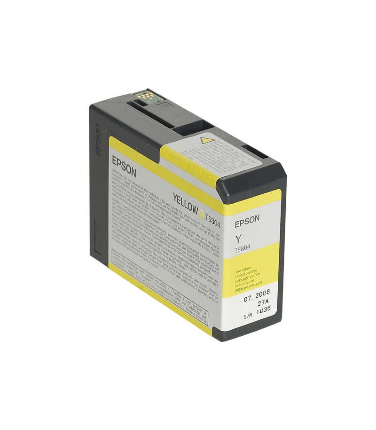 Epson T5804 Amarillo Cartucho de Tinta Original - C13T580400