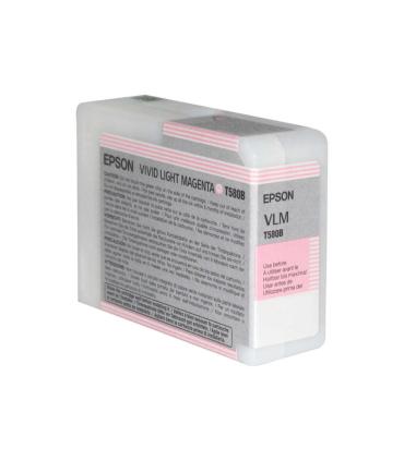 Epson T580B Magenta Light Vivido Cartucho de Tinta Original - C13T580B00