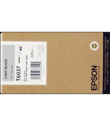 Epson T6037 Negro Light Cartucho de Tinta Original - C13T603700