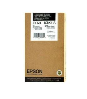 Epson T6121 Negro Photo Cartucho de Tinta Original - C13T612100