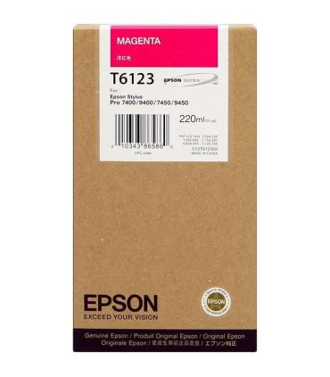 Epson T6123 Magenta Cartucho de Tinta Original - C13T612300