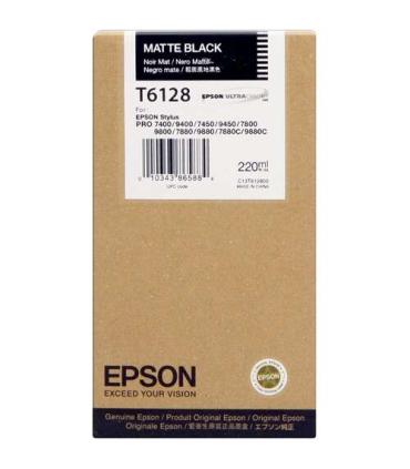 Epson T6128 Negro Mate Cartucho de Tinta Original - C13T612800