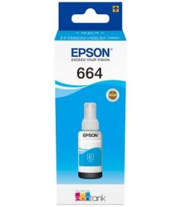 Epson T6642 Cyan Botella de Tinta Original - C13T664240