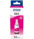 Epson T6643 Magenta Botella de Tinta Original - C13T664340