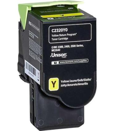 Lexmark C2325/C2425/C2535/MC2325/MC2425/MC2535/MC2640 Amarillo Cartucho de Toner Original - C2320Y0