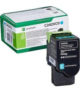 Lexmark C2425/C2535/MC2425/MC2535/MC2640 Cyan Cartucho de Toner Original - C242XC0