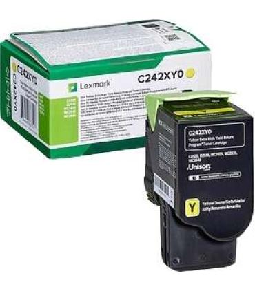 Lexmark C2425/C2535/MC2425/MC2535/MC2640 Amarillo Cartucho de Toner Original - C242XY0