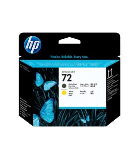 HP 72 Cabezal de Impresion Original - Negro Mate y Amarillo - C9384A