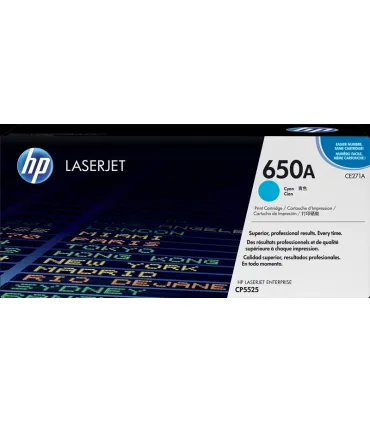 HP CE271A Cyan Cartucho de Toner Original - 650A