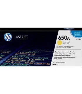 HP CE272A Amarillo Cartucho de Toner Original - 650A