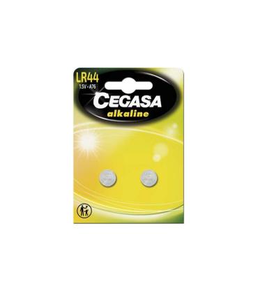 Cegasa LR44 Pack de 2 Pilas LR44 1.5V - Ideal para Mandos a Distancia, Juguetes y Termometros Digitales