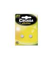 Cegasa LR44 Pack de 2 Pilas LR44 1.5V - Ideal para Mandos a Distancia, Juguetes y Termometros Digitales