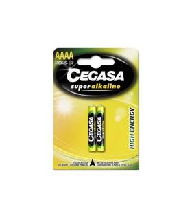 Cegasa Super Alkaline LR8D425 Pack de 2 Pilas AAAA - Alta Tecnologia - Fiabilidad - Elevado Rendimiento - Maximas Prestaciones