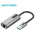 Vention Adaptador USB 3.0 a RJ45 1000Mbps - 0.15m - Color Gris