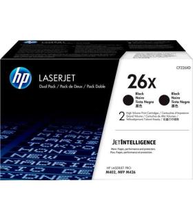 HP CF226X Negro Pack de 2 Cartuchos de Toner Originales - 26X