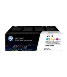 HP CF401X/CF402X/CF403X Pack de 3 Cartuchos de Toner Originales - 201X