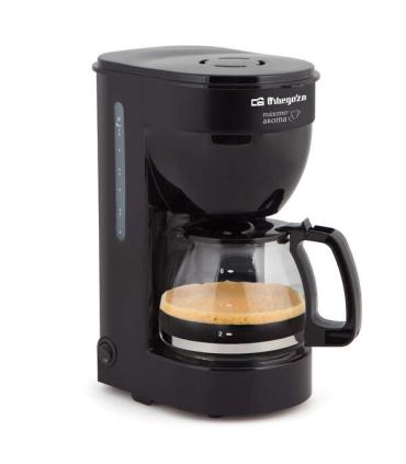 Orbegozo CG 4014 Cafetera de Goteo Negra - Disfruta de 6 Tazas de Cafe Caliente con Rapidez y Comodidad - Filtro Permanente - Ja