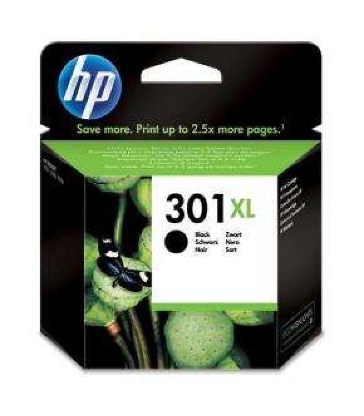 HP 301XL Negro Cartucho de Tinta Original - CH563EE