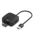 Vention HUB 4 en 1 de 1xUSB3.0 a 3xUSB2.0 - 0.15m - Color Negro