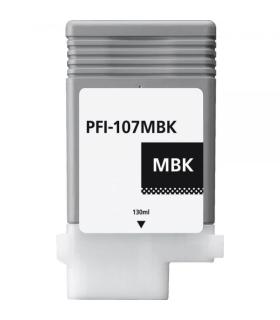 Canon PFI107 Negro Mate Cartucho de Tinta Pigmentada Generico - Reemplaza PFI107MBK/6704B001