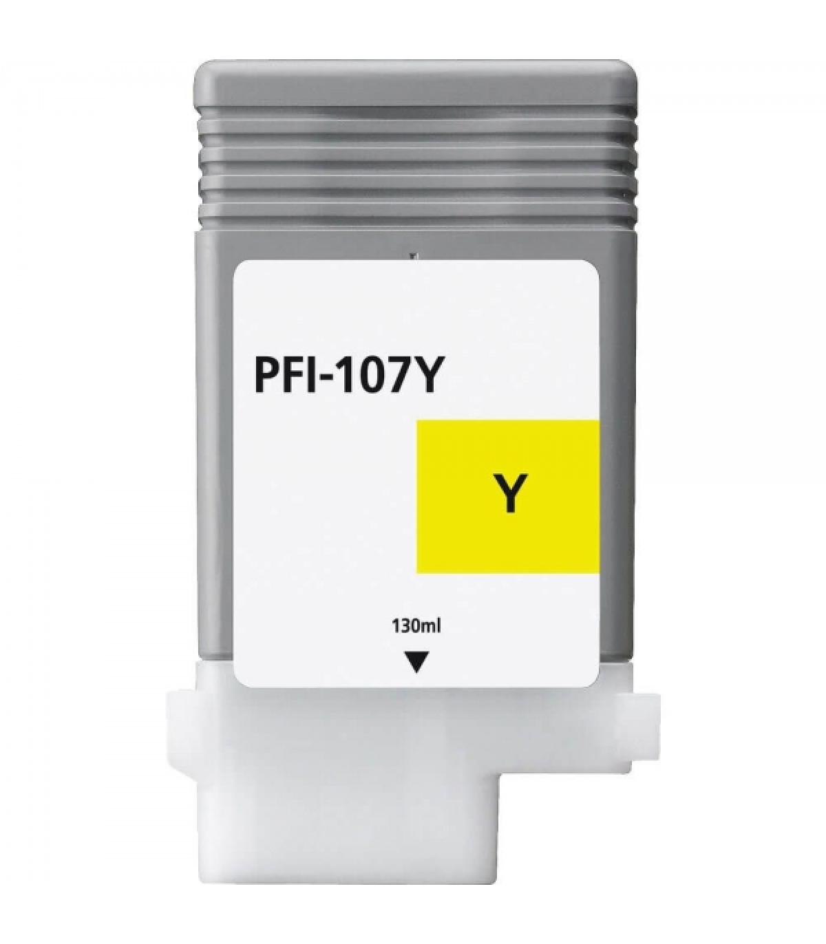 Canon PFI107 Amarillo Cartucho de Tinta Generico - Reemplaza PFI107Y/6708B001