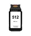 Canon PG512/PG510 Negro Cartucho de Tinta Remanufacturado - Muestra Nivel de Tinta - Reemplaza 2969B001/2970B001