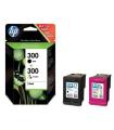 HP 300 Negro + Color Pack de 2 Cartuchos de Tinta Originales - CN637EE