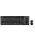 NGS Kit Teclado Multimedia y Raton con Cable - QWERTY Italiano - 12 Teclas Multimedia - Color Negro