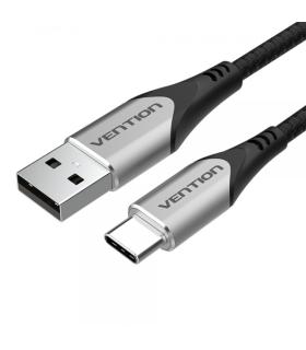 Vention Cable USB-A Macho a USB-C Macho 3A 60W 480Mbps - 0.5m - Color Gris