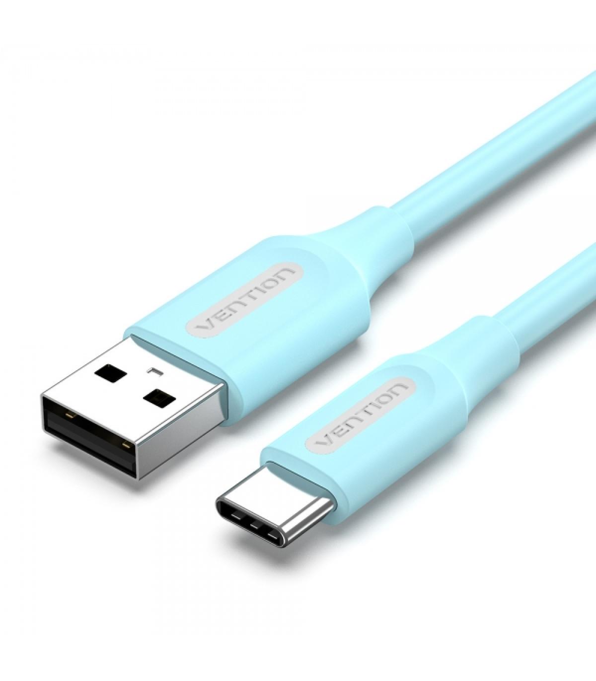 Vention Cable USB-A Macho a USB-C Macho - 1.5m - 3A 60W 480Mbps - Color Azul