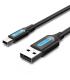 Vention Cable USB 2.0 Macho a MiniUSB Macho - 1.5m - Color Negro