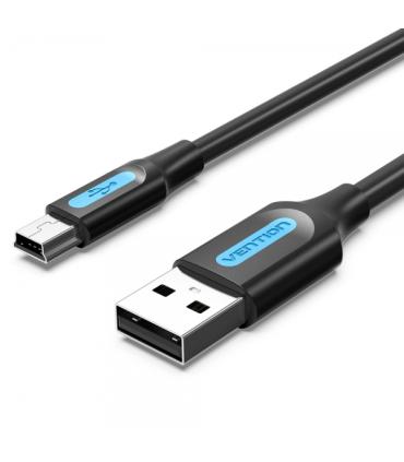 Vention Cable USB 2.0 Macho a MiniUSB Macho - 2m - Color Negro
