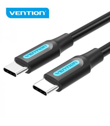 Vention Cable USB-C Macho a USB-C Macho - 1m - 3A - PD60W - Color Negro