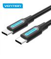 Vention Cable USB-C Macho a USB-C Macho - 1.5m 3A - PD60W - Color Negro