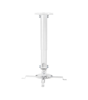 Aisens Soporte Universal Giratorio - Inclinable y Extensible de Techo para Proyector - Hasta 13.5Kg - Color Blanco