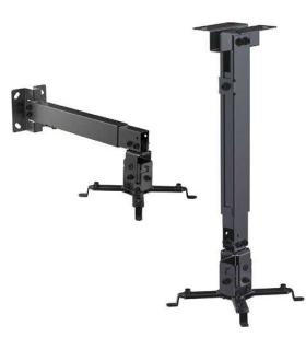Cromad Soporte de Techo/Pared para Proyector - Extensible e Inclinable - Peso Max. 20kg