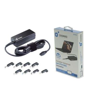 Cromad Cargador Universal Automatico para Portatil 45W - 8 Conectores Diferentes