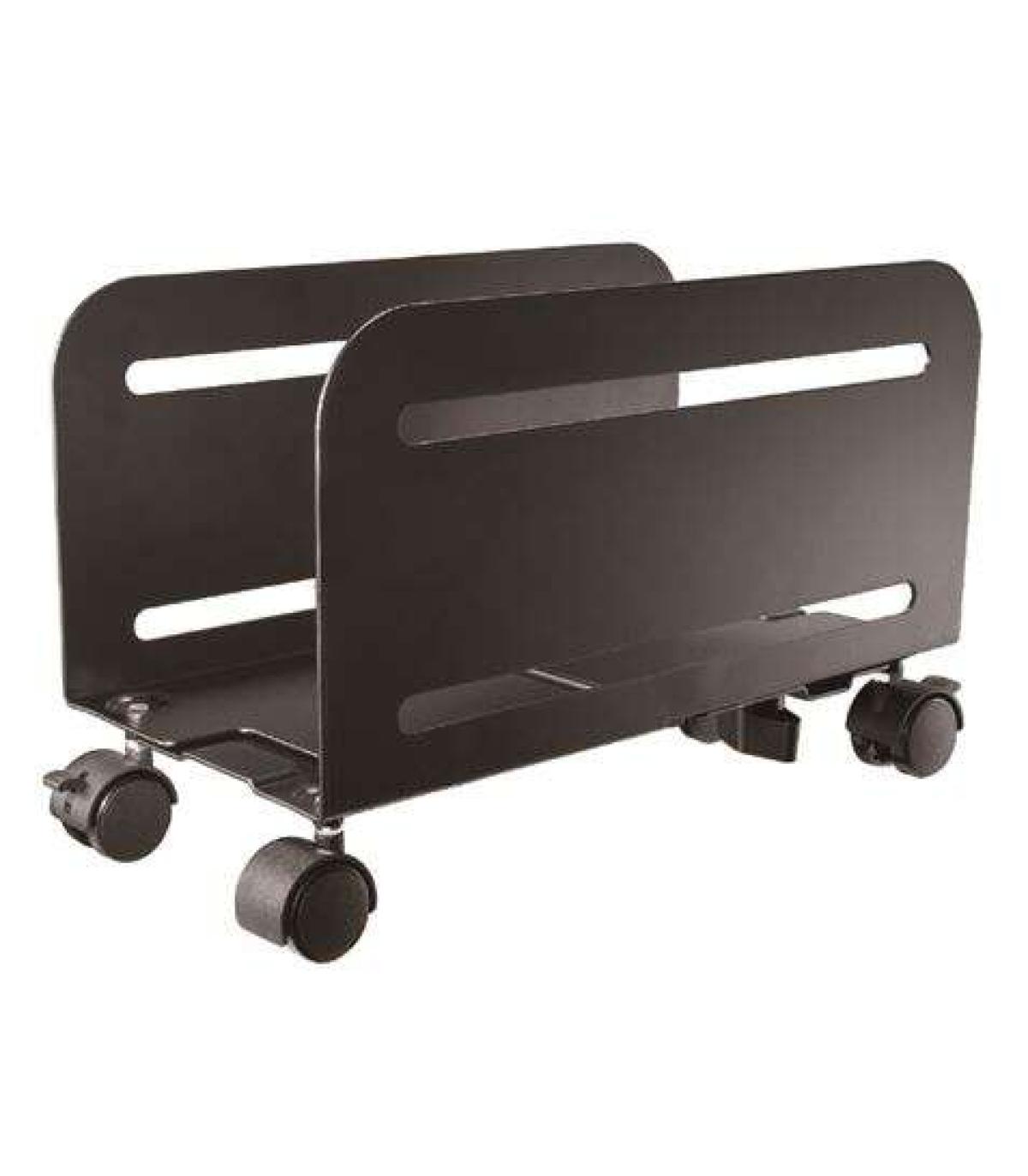 Cromad Soporte Movil para CPU - Ruedas con Freno - Ajustable desde 119 mm hasta 209 mm - Peso max. 10kg
