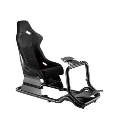 Cromad Pro R3 Asiento Simulador de Carreras - Soporte para Pedales y Volante - Totalmente Ajustable - Robusto - Peso Max. 130kg